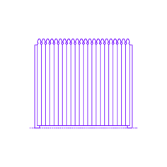 Buildings Fences Privacy Fence Solid French Gothic Laser Cut Svg File, Free Vectors File